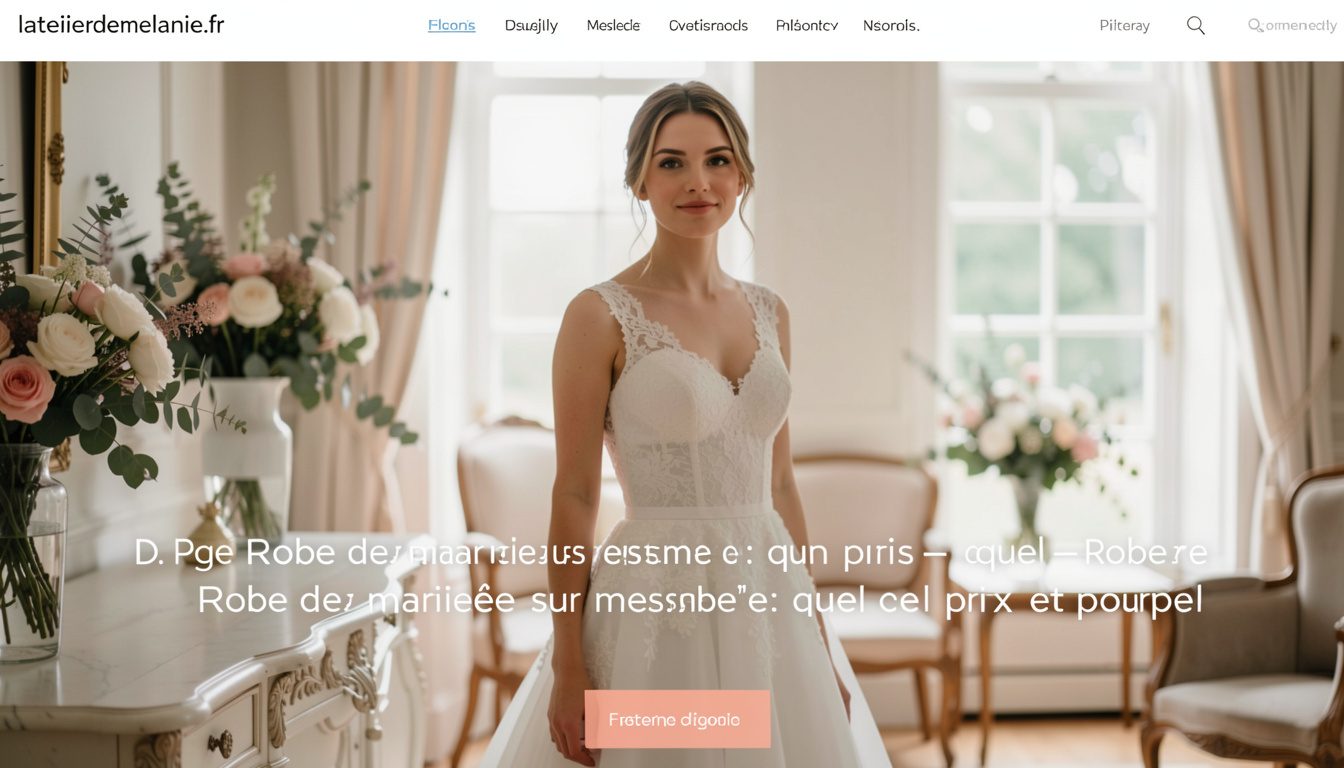 D'où vient le prix : Robe de mariée sur mesure&nbsp;: quel prix et pourquoi